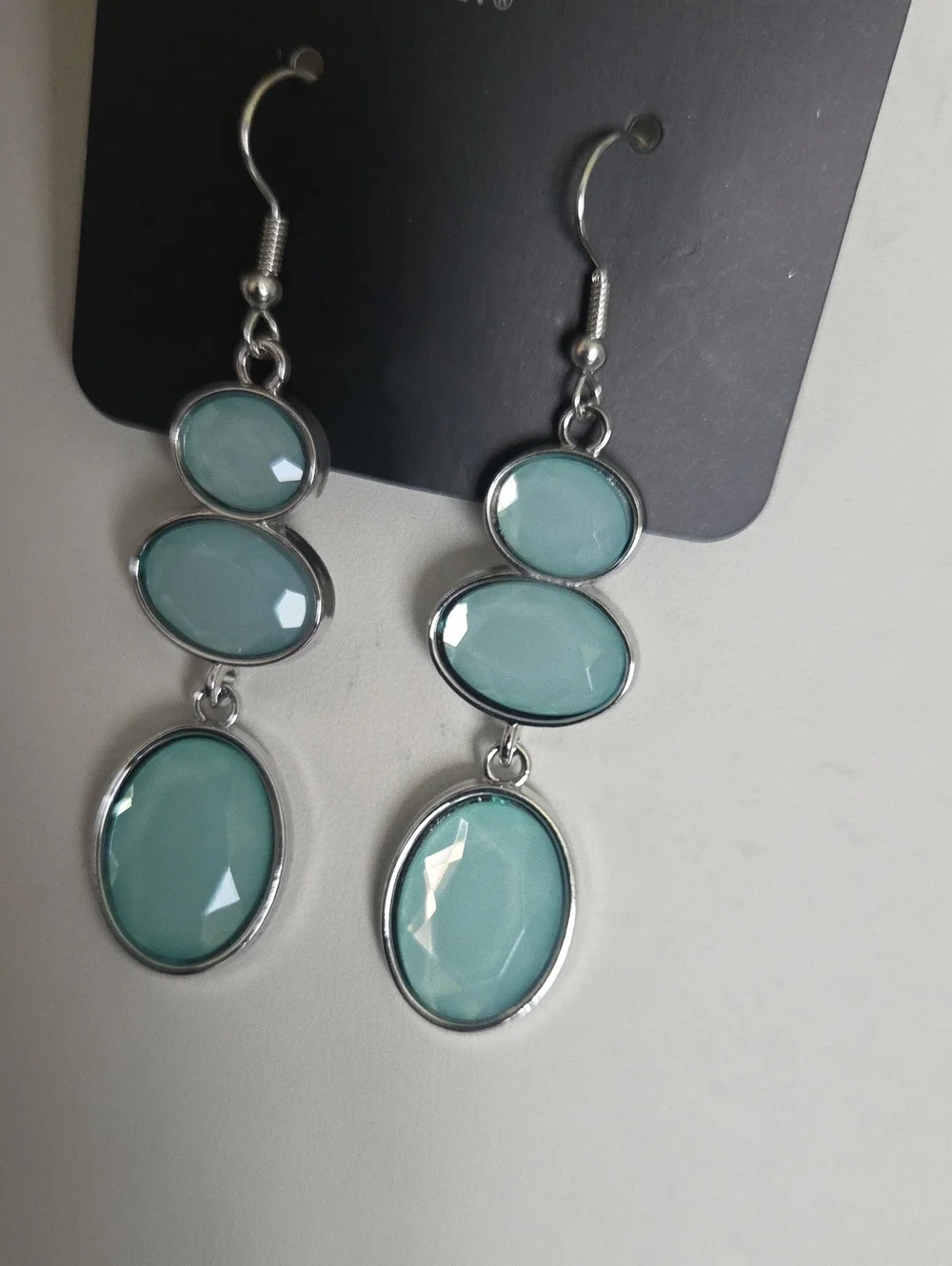 Paparazzi Tiers Of Tranquility Blue Earrings NWT